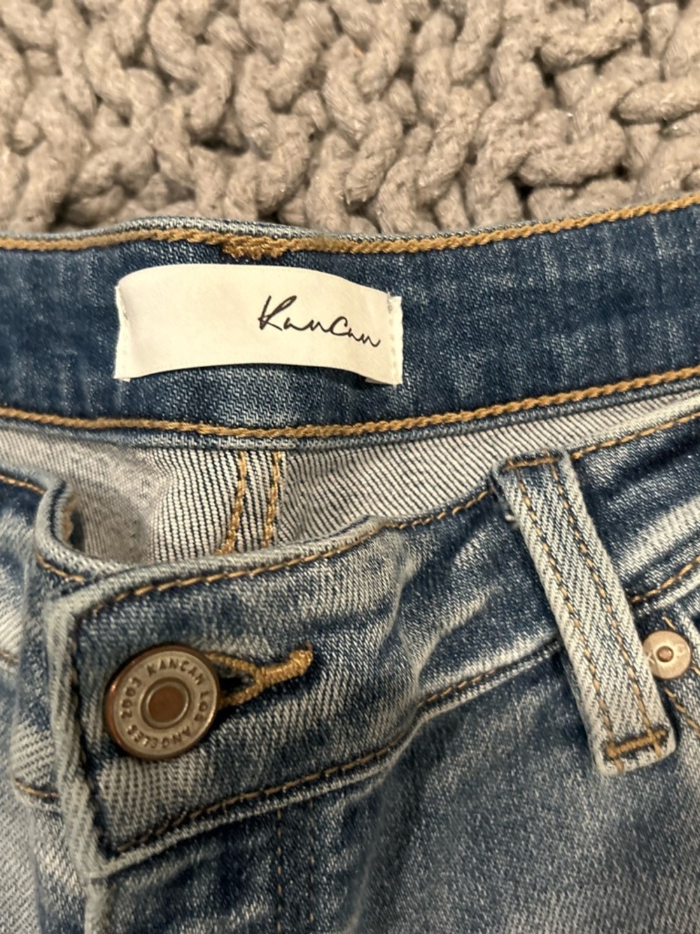 KanCan Light Blue High Rise Mom Jeans